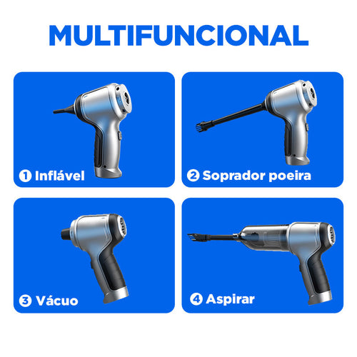 Aspirador de Pó Portátil CleanMax + 5 BRINDES EXCLUSIVOS + FRETE GRÁTIS ATÉ 23:59