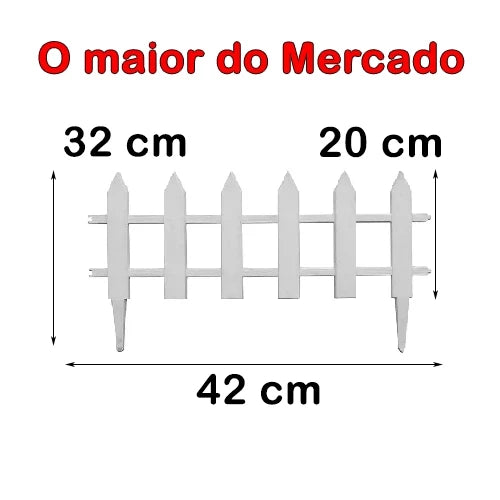 Kit 21 Cercas Plástica Decorativa Jardim Inglês A MAIOR DO MERCADO