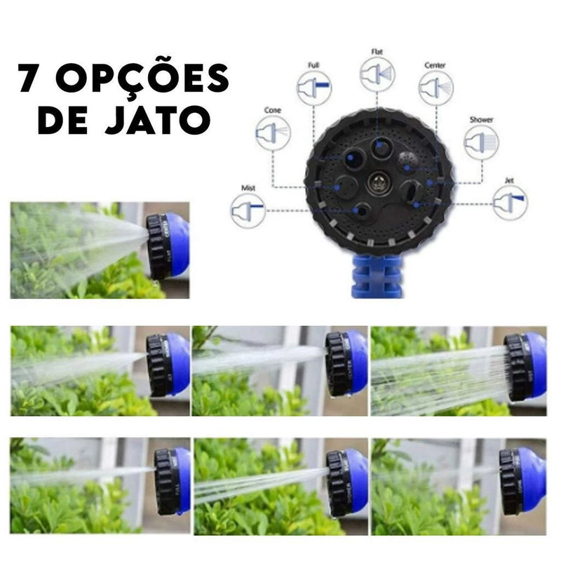 Mangueira Mágica 15M 30M Flexível 7 funções Jato Irrigação para Jardim Lavagem de Carro